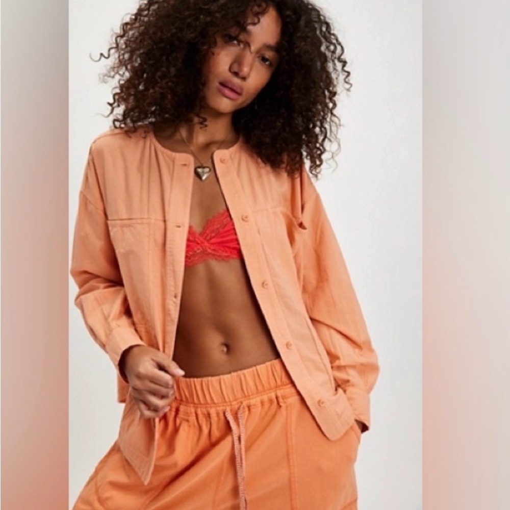 NWT FREE PEOPLE GOLDEN HOUR HOUSE SHIRT